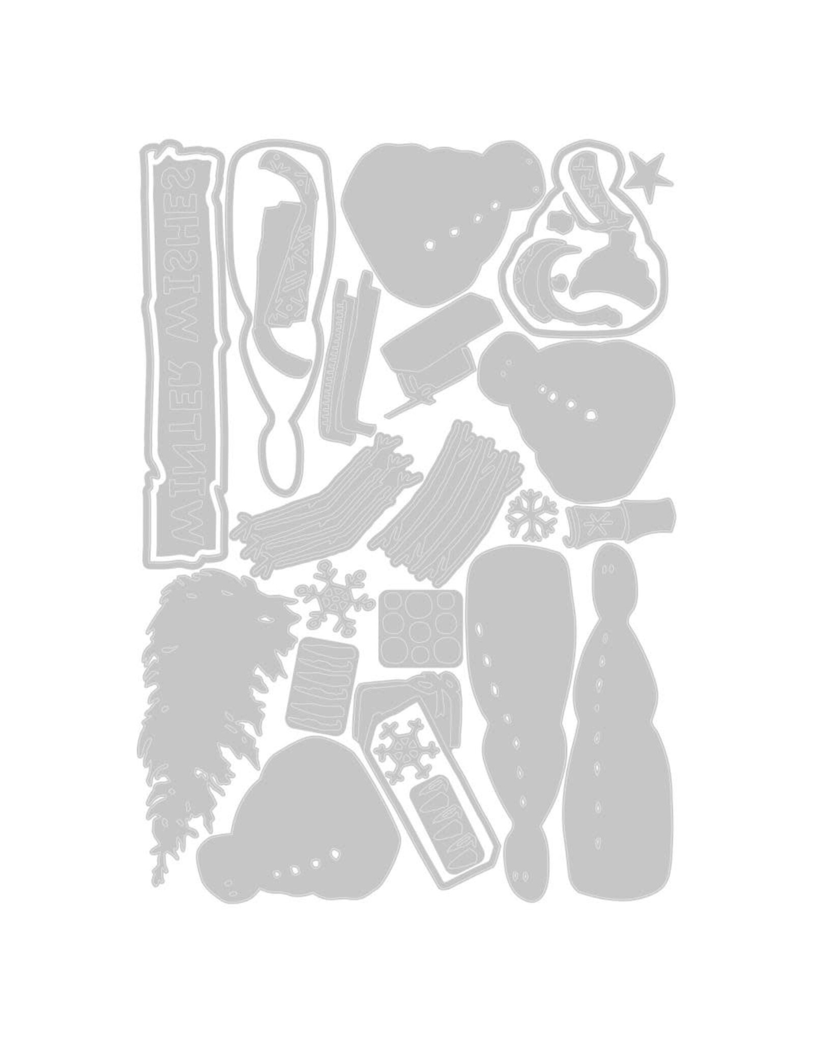 SIZZIX SIZZIX TIM HOLTZ THINLITS RAMEAU ET SOUCHE ENSEMBLE DE MATRICES DE DÉCOUPE