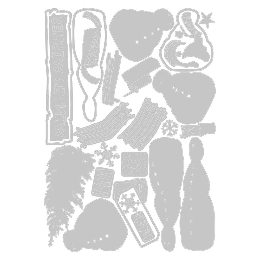 SIZZIX SIZZIX TIM HOLTZ THINLITS TWIG & STUMP DIE SET