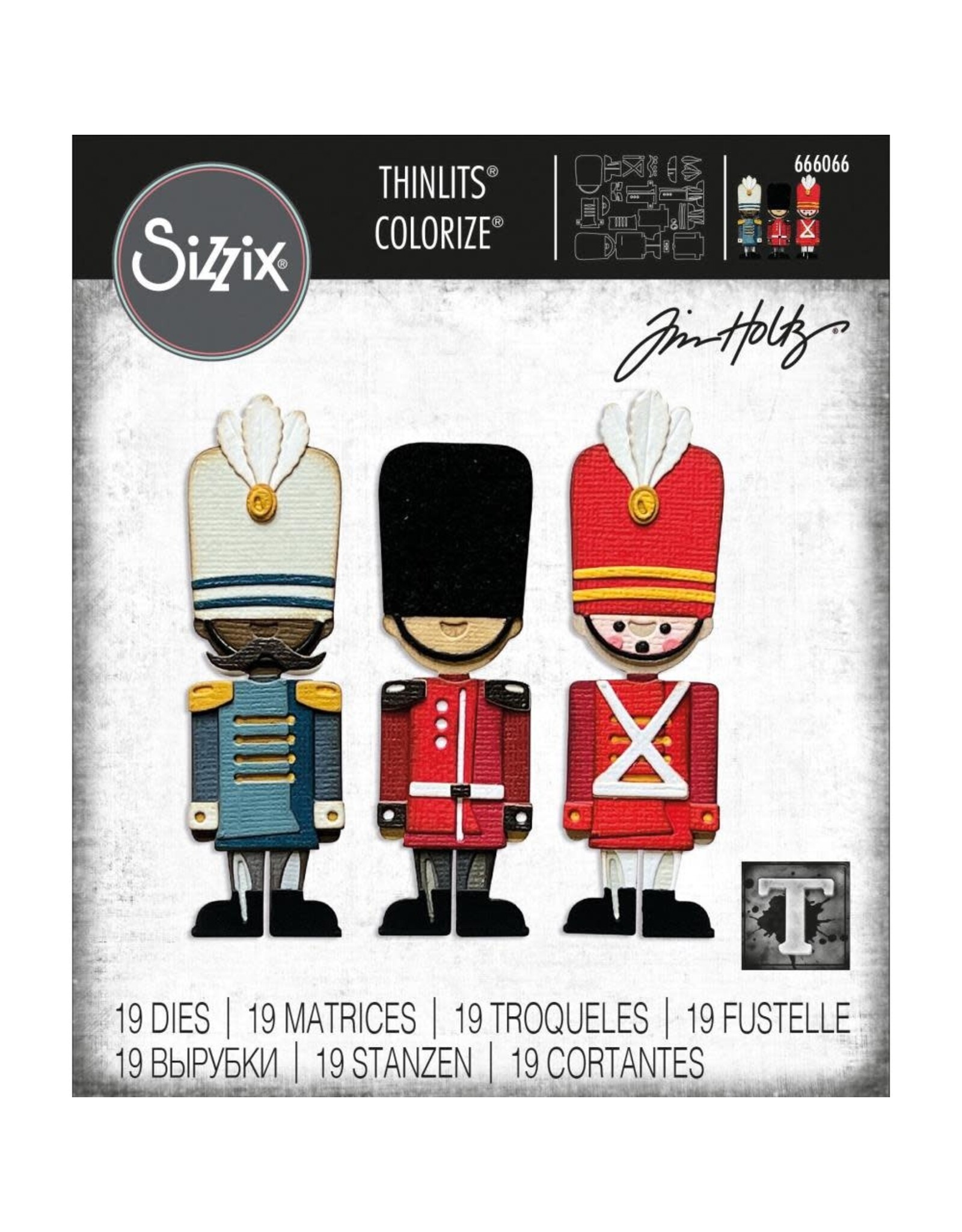 SIZZIX SIZZIX TIM HOLTZ THINLITS HARVEY DIE SET