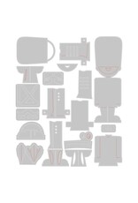 SIZZIX SIZZIX TIM HOLTZ THINLITS HARVEY ENSEMBLE DE MATRICES DE DÉCOUPE