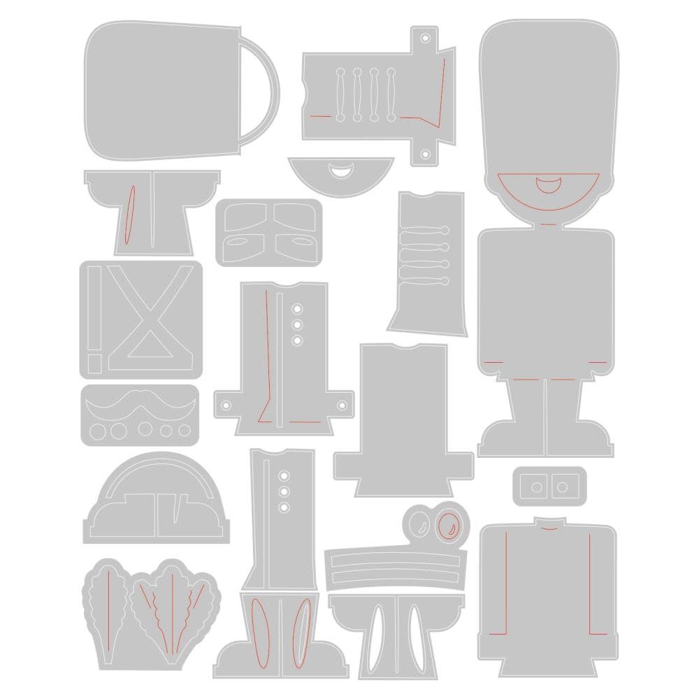 SIZZIX SIZZIX TIM HOLTZ THINLITS HARVEY DIE SET