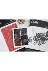 SIZZIX SIZZIX TIM HOLTZ MULTI-LEVEL TEXTURE FADES "VAULT" MEILLEURS VOEUX DOSSIER À GAUFRAGE A6