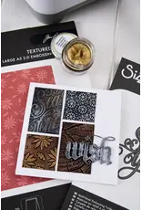 SIZZIX SIZZIX TIM HOLTZ 2D TEXTURE FADES "VAULT" POINSETTIA HOUX GRAND DOSSIER À GAUFRAGE A5
