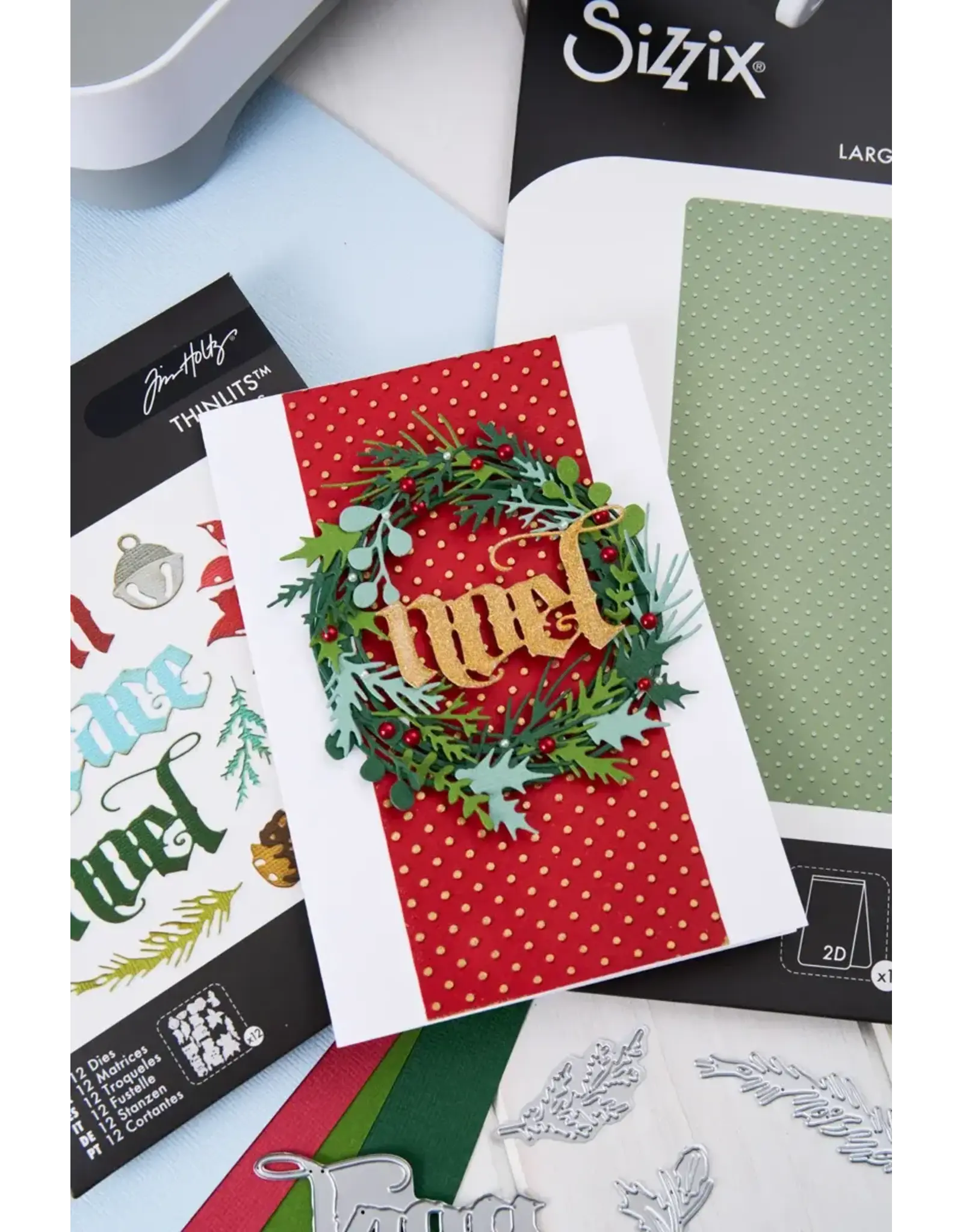 SIZZIX SIZZIX TIM HOLTZ 2D TEXTURE FADES "VAULT" POINTS GRAND DOSSIER À GAUFRAGE A5