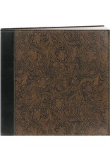 PIONEER PIONEER BLACK SCROLL EMBOSSED LEATHERETTE 12x12 ALBUM