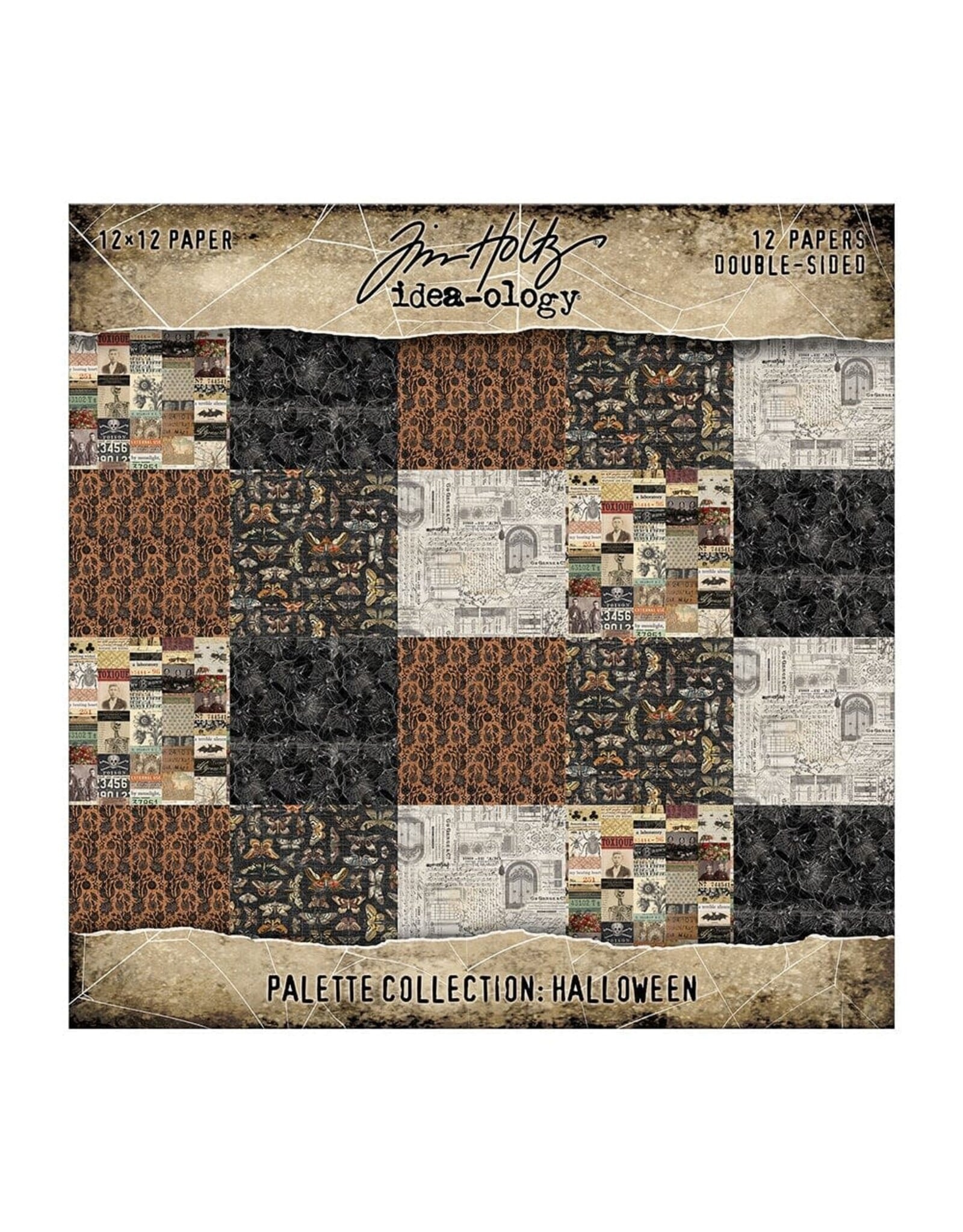 ADVANTUS TIM HOLTZ IDEA-OLOGY PALETTE COLLECTION HALLOWEEN 12x12 DOUBLE SIDED CARDSTOCK