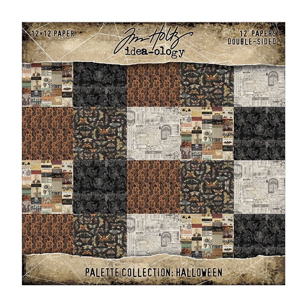 ADVANTUS TIM HOLTZ IDEA-OLOGY PALETTE COLLECTION HALLOWEEN 12x12 DOUBLE SIDED CARDSTOCK