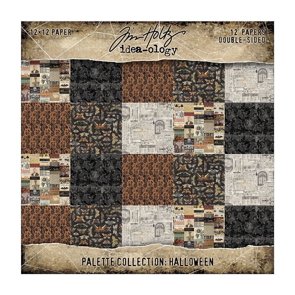 ADVANTUS TIM HOLTZ IDEA-OLOGY PALETTE COLLECTION HALLOWEEN 12x12 DOUBLE SIDED CARDSTOCK