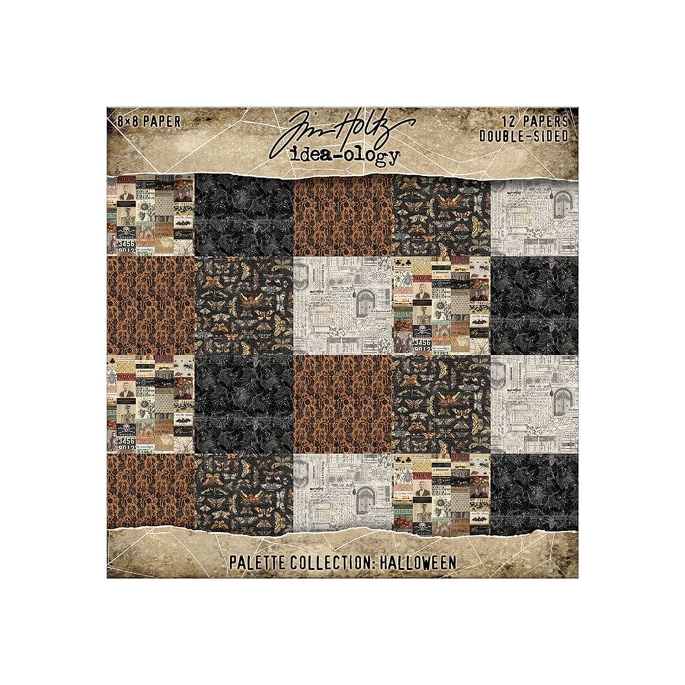 ADVANTUS TIM HOLTZ IDEA-OLOGY PALETTE COLLECTION HALLOWEEN 8x8 DOUBLE SIDED CARDSTOCK