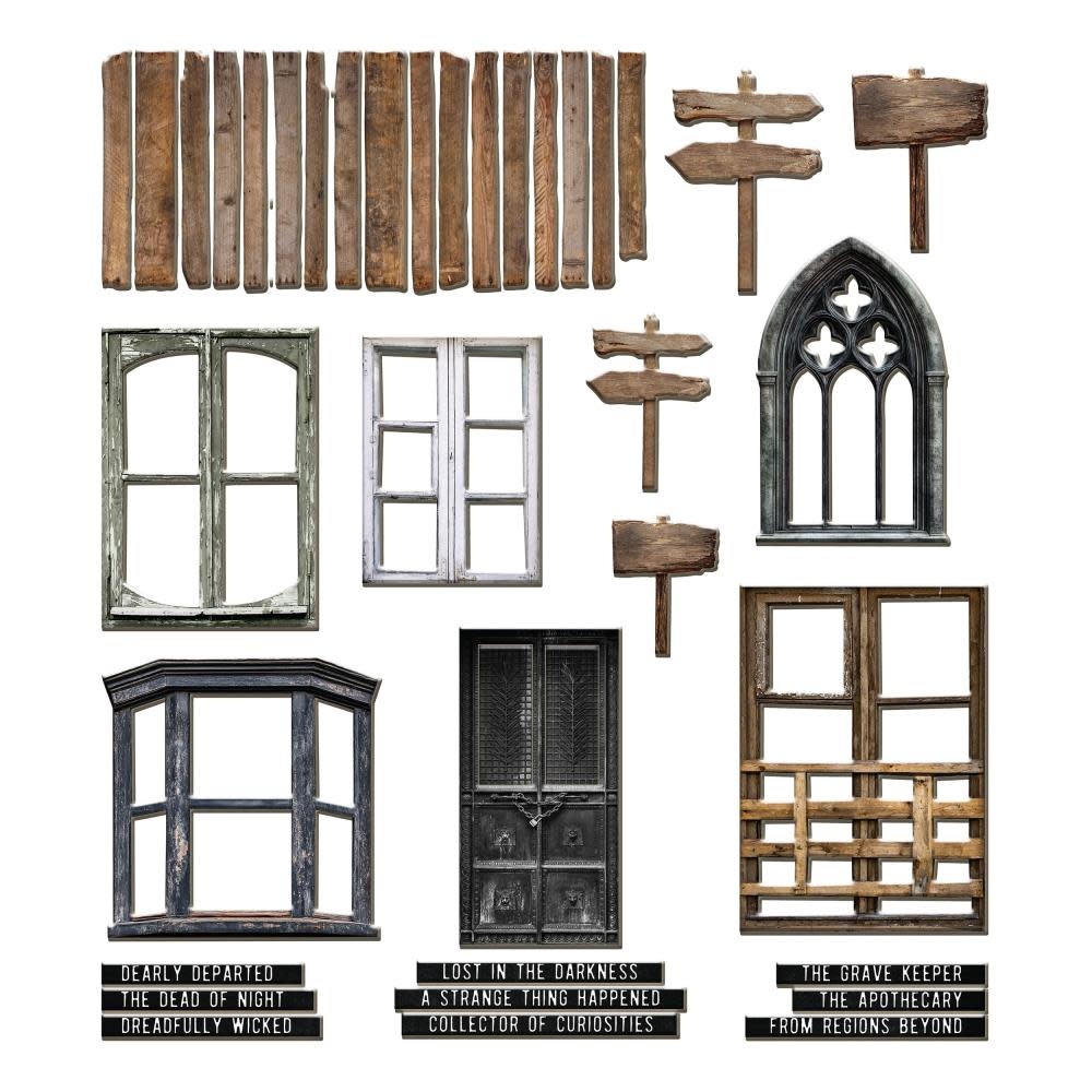 ADVANTUS TIM HOLTZ IDEA-OLOGY HALLOWEEN BASEBOARDS FRAMES 36/PK