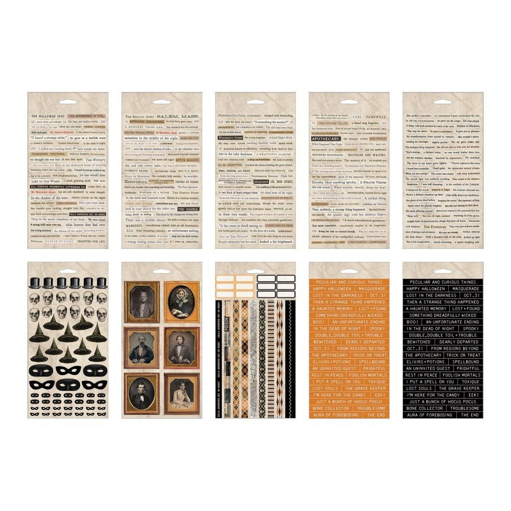 ADVANTUS TIM HOLTZ IDEA-OLOGY HALLOWEEN PECULIAR AND CURIOUS THINGS STICKER BOOK