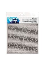 RANGER RANGER SIMON HURLEY GOTHIC SCRIPT 6x6 RUBBER BACKGROUND STAMP