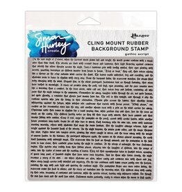 RANGER RANGER SIMON HURLEY GOTHIC SCRIPT 6x6 RUBBER BACKGROUND STAMP