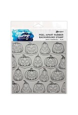 RANGER RANGER SIMON HURLEY JACK O' LANTERNS PEEL-APART 6x6 RUBBER BACKGROUND STAMP