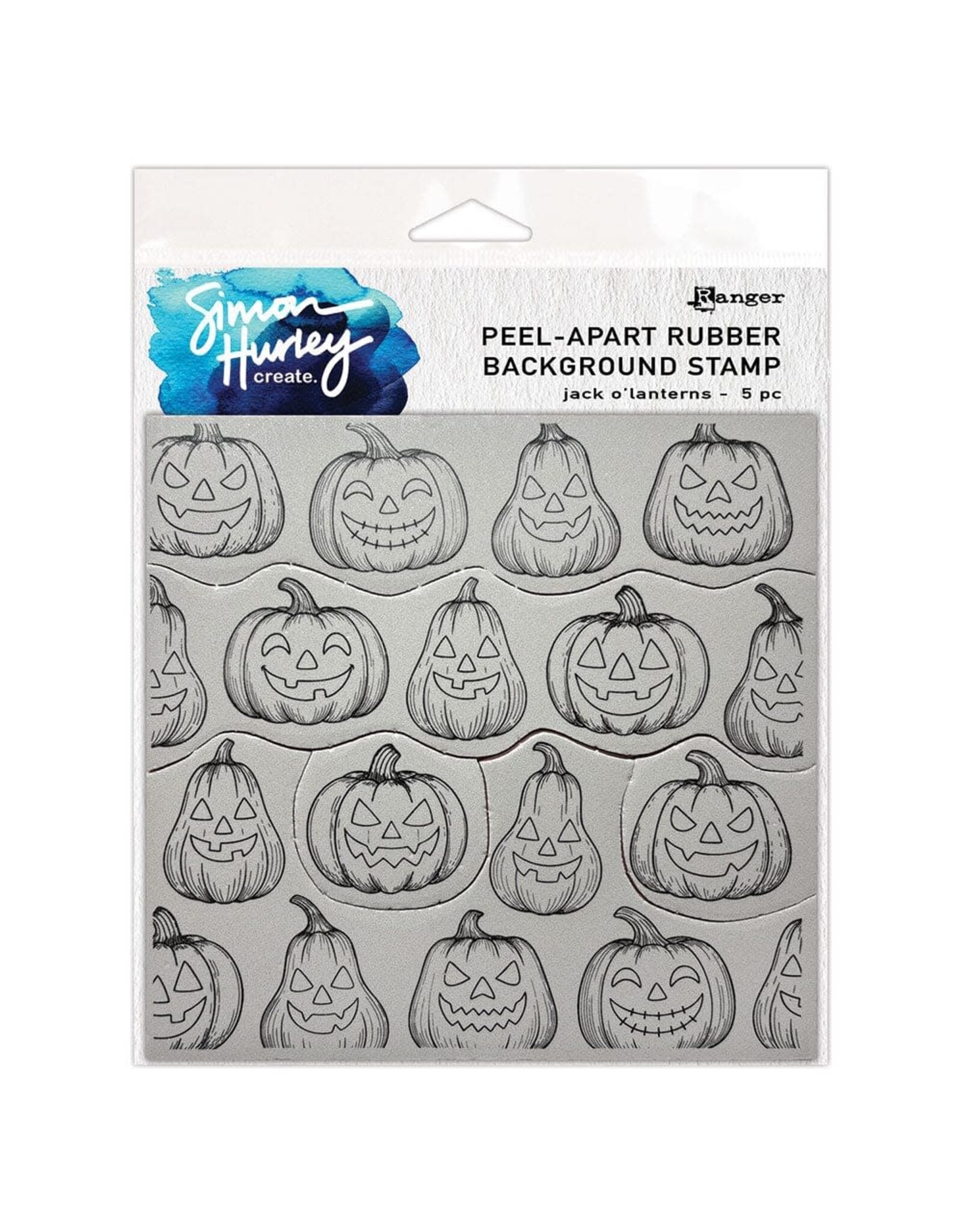 RANGER RANGER SIMON HURLEY "JACK O' LANTERNS" À DÉCOLLER 6x6 TAMPON DE FOND EN CAOUTCHOUC