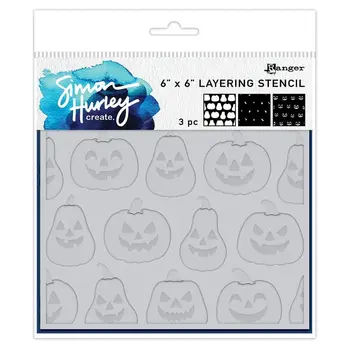 RANGER RANGER SIMON HURLEY "JACK O' LANTERNS" 6x6 ENSEMBLE DE POCHOIRS