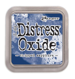 RANGER TIM HOLTZ DISTRESS OXIDE TAMPON ENCREUR SAPHIR ÉBRÉCHÉ