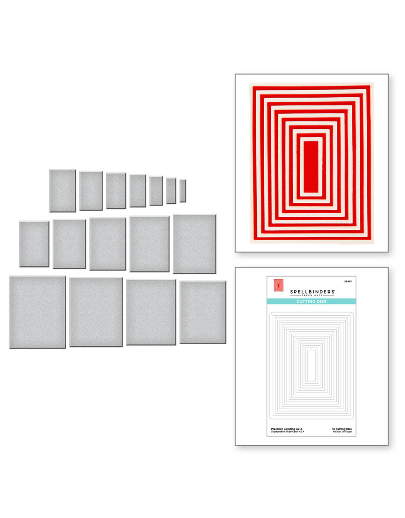 SPELLBINDERS SPELLBINDERS SUPERPOSITION DE PRÉCISION A2 A  ENSEMBLE DE MATRICES DE DÉCOUPE