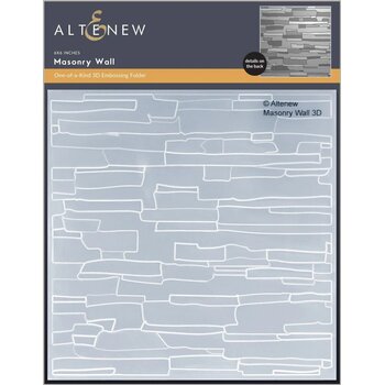 ALTENEW ALTENEW MUR EN MAÇONNERIE DOSSIER À GAUFRAGE 3D