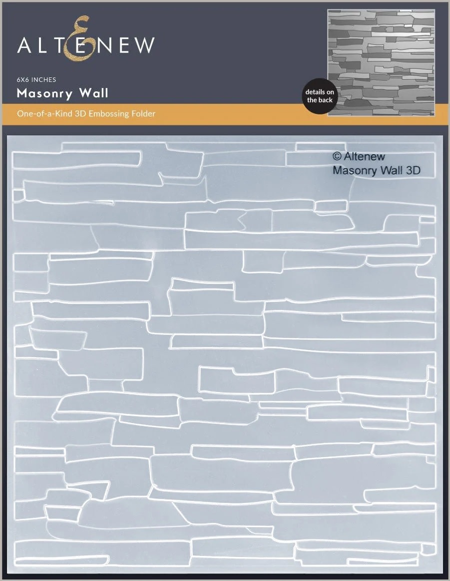 ALTENEW ALTENEW MUR EN MAÇONNERIE DOSSIER À GAUFRAGE 3D