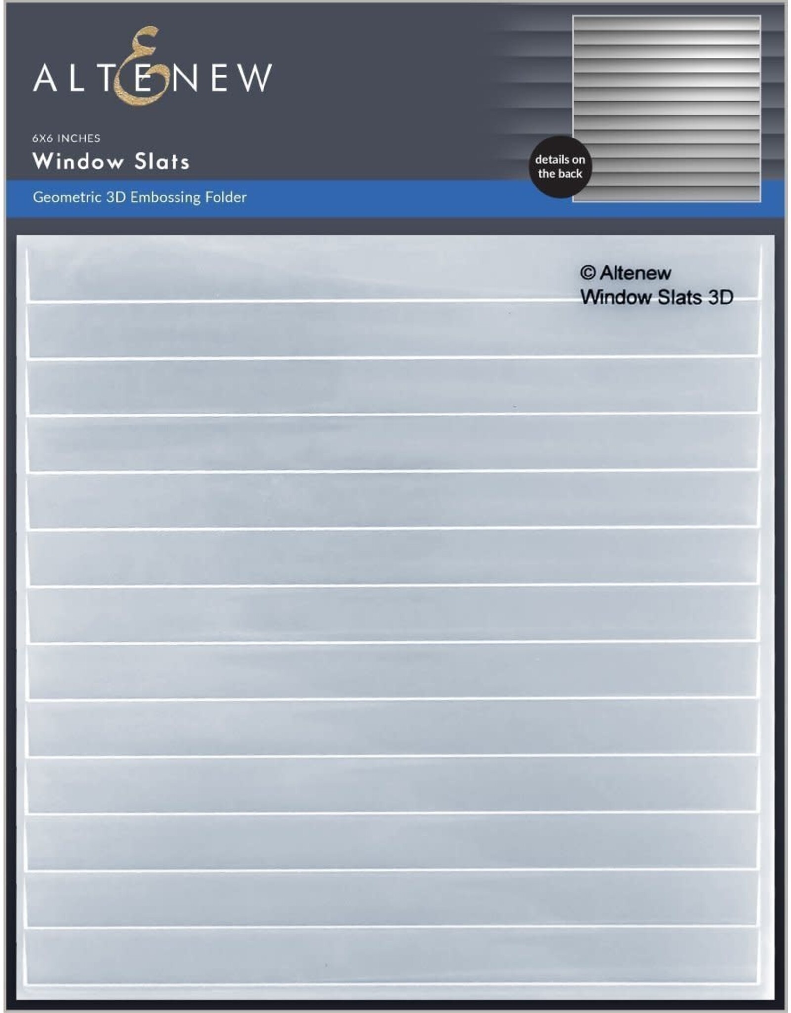 ALTENEW ALTENEW WINDOW SLATS GEOMETRIC 3D EMBOSSING FOLDER