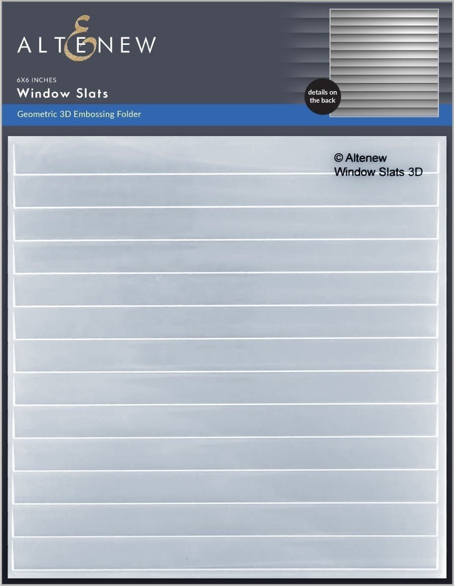 ALTENEW ALTENEW WINDOW SLATS GEOMETRIC 3D EMBOSSING FOLDER