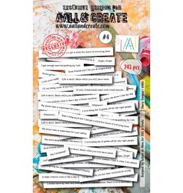 AALL & CREATE AALL & CREATE AUTOUR DE MWA #4 LANGUES ACÉRÉES BLANC DÉCOUPÉES 243/PK