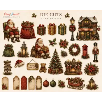 CRAFTREAT CRAFTREAT CHRISTMAS HEARTH DIE CUT