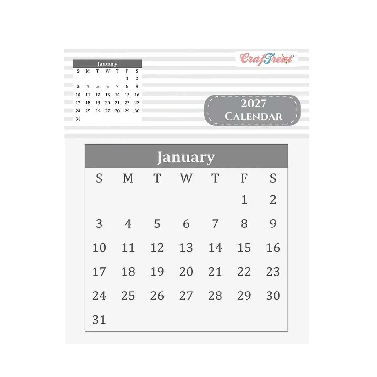 CRAFTREAT CRAFTREAT MINI CALENDRIER 2027