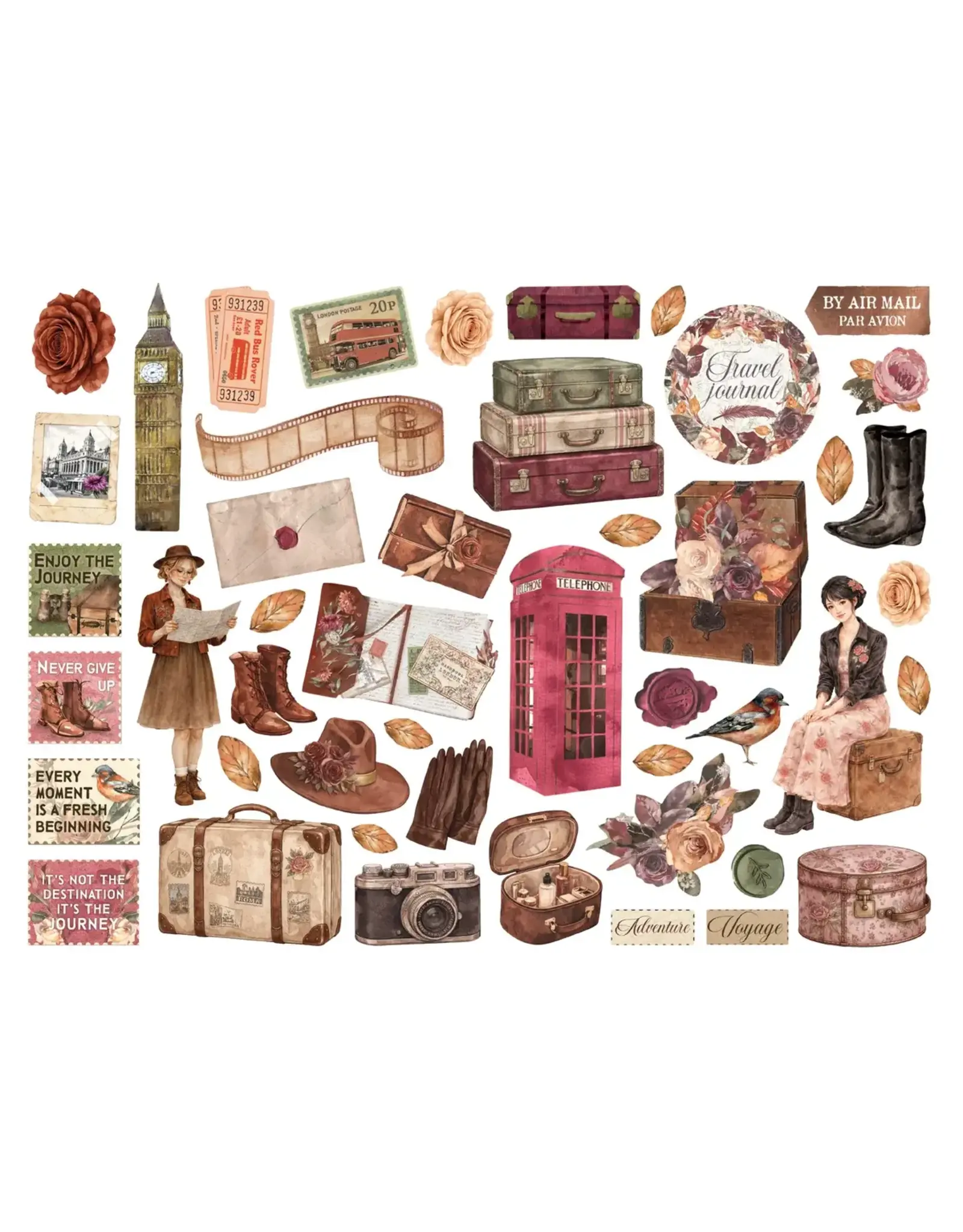 STAMPERIA STAMPERIA OUR WAY CHIPBOARD DIE CUTS