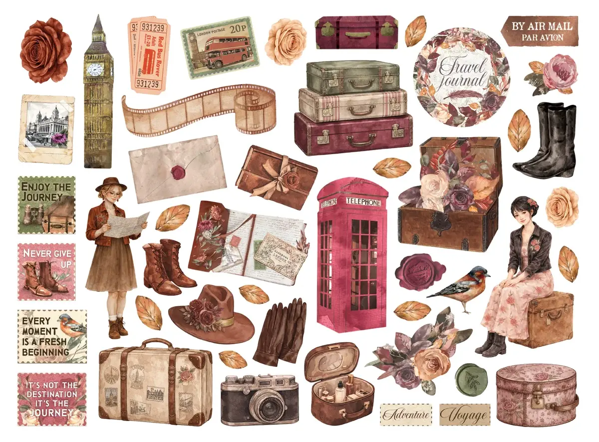 STAMPERIA STAMPERIA OUR WAY CHIPBOARD DIE CUTS