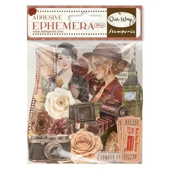 STAMPERIA STAMPERIA OUR WAY EPHEMERA ADHESIVE PAPER CUT OUTS