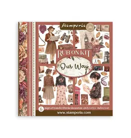 STAMPERIA STAMPERIA OUR WAY ASSORTED RUB-ONS 6/PK