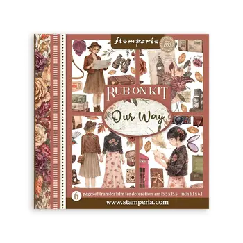 STAMPERIA STAMPERIA OUR WAY FEUILLES DE TRANSFERTS 6/PK