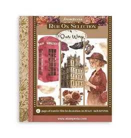 STAMPERIA STAMPERIA OUR WAY 20.5cm X 23cm FEUILLES DE TRANSFERTS 6/PK