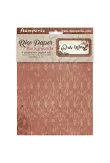 STAMPERIA STAMPERIA OUR WAY ASSORTED A6 RICE PAPER DECOUPAGE BACKGROUNDS 10.5X14.8CM 8/PK