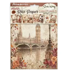 STAMPERIA STAMPERIA OUR WAY MINI PAPIER DE RIZ A6 8/PK