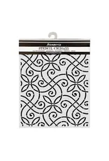 STAMPERIA STAMPERIA OUR WAY ARTISTIC PATTERN 20x25cm STENCIL