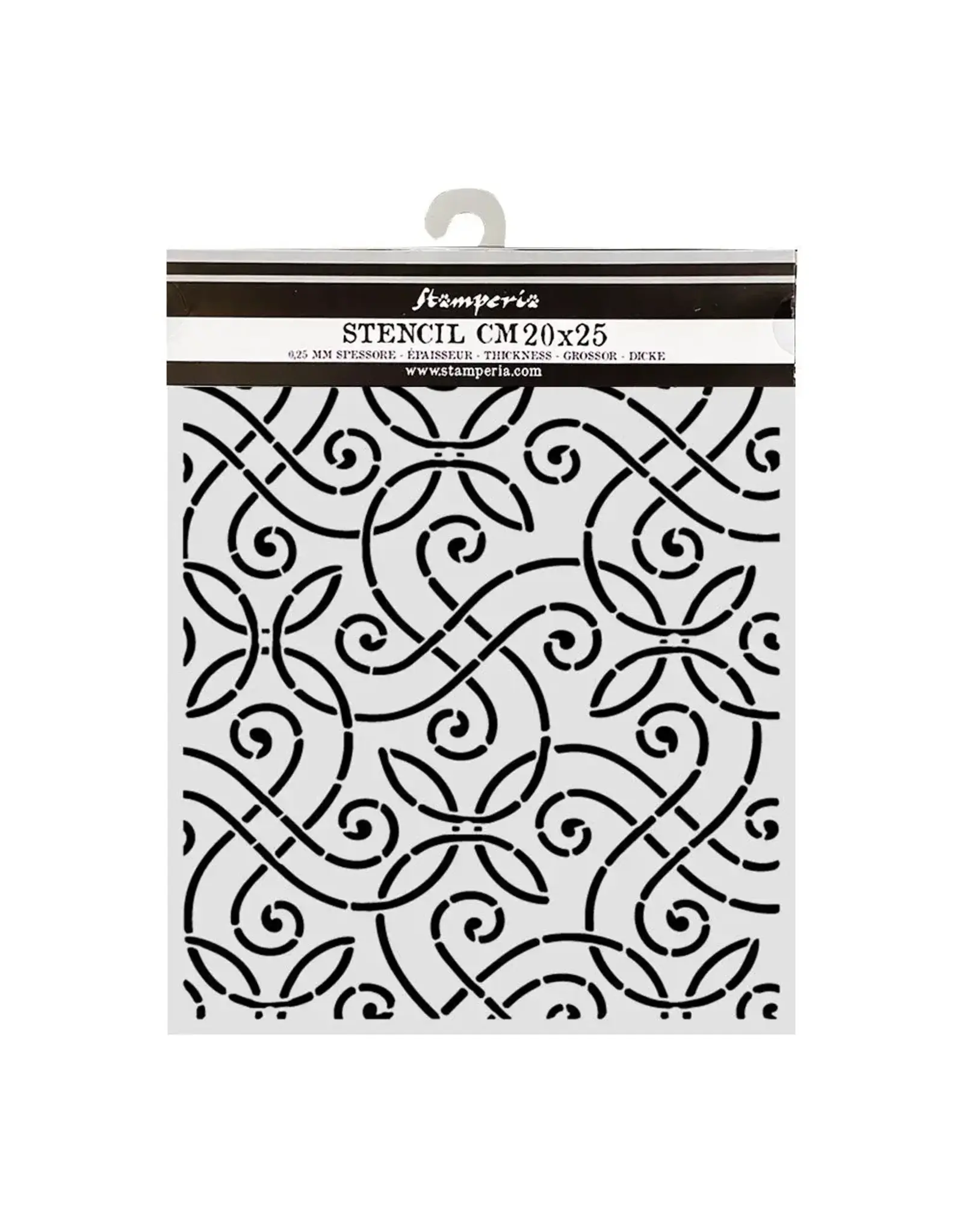 STAMPERIA STAMPERIA OUR WAY ARTISTIC PATTERN 20x25cm STENCIL