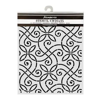 STAMPERIA STAMPERIA OUR WAY ARTISTIC PATTERN 20x25cm STENCIL