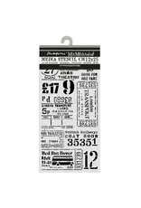 STAMPERIA STAMPERIA OUR WAY TICKETS 12x25cm STENCIL