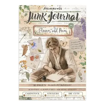 STAMPERIA STAMPERIA FLOWERS AND POEMS JUNK JOURNAL