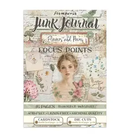 STAMPERIA STAMPERIA FLOWERS AND POEMS A5 FOCUS POINTS JUNK JOURNAL