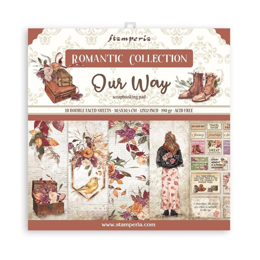 STAMPERIA STAMPERIA OUR WAY 12x12 PAPER PACK 10 SHEETS