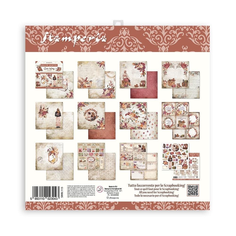 STAMPERIA STAMPERIA OUR WAY 12x12 PAPER PACK 10 SHEETS