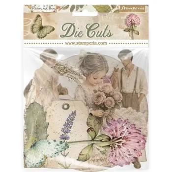 STAMPERIA STAMPERIA FLOWERS AND POEMS CHIPBOARD DIE CUTS