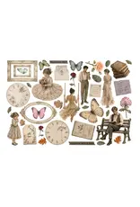 STAMPERIA STAMPERIA FLOWERS AND POEMS EPHEMERA ADHESIVE PAPER CUT OUTS