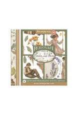 STAMPERIA STAMPERIA FLOWERS AND POEMS ASSORTED RUB-ONS 6/PK