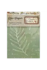 STAMPERIA STAMPERIA FLOWERS AND POEMS ASSORTED A6 RICE PAPER DECOUPAGE BACKGROUNDS 10.5X14.8CM 8/PK