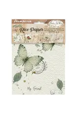 STAMPERIA STAMPERIA FLOWERS AND POEMS A6 MINI RICE PAPER 8/PK